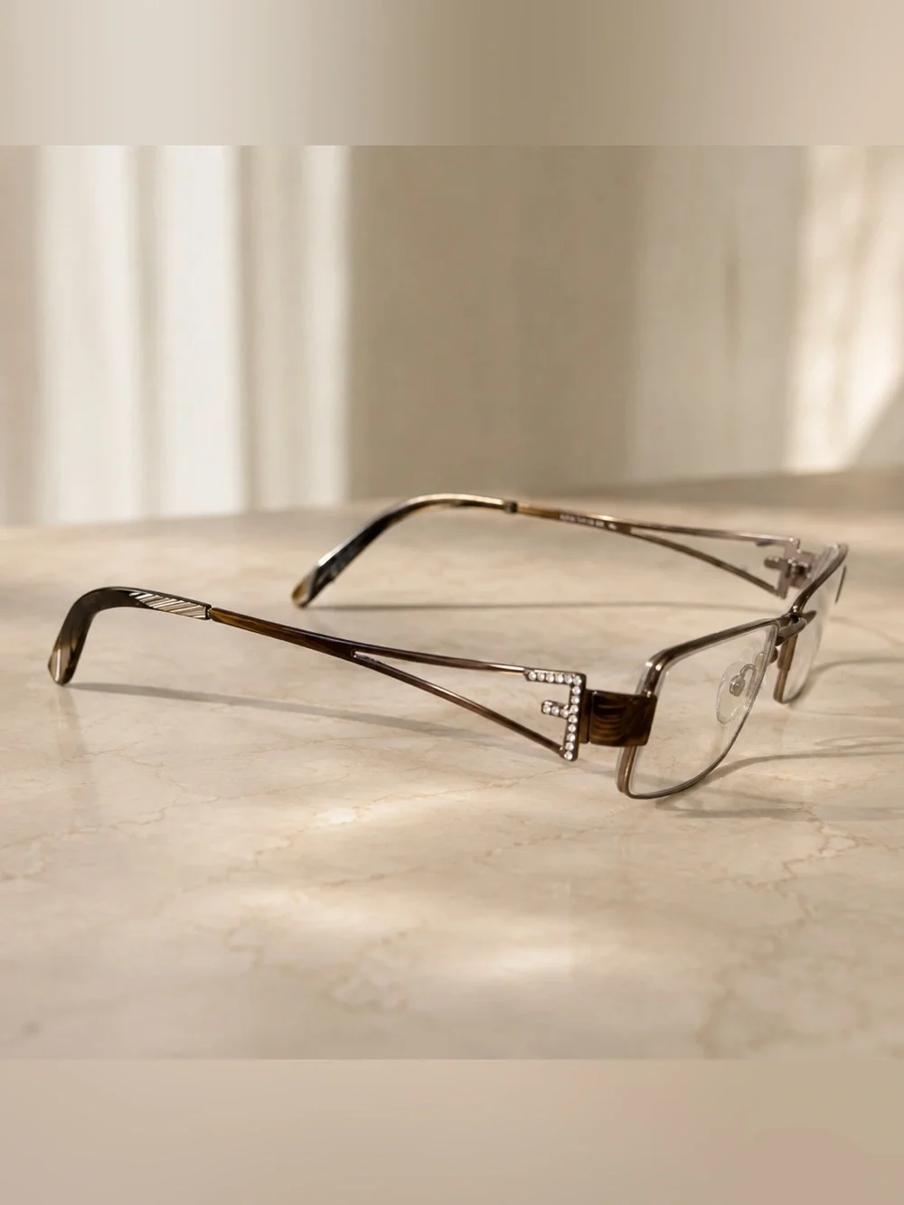 Fendi Brown eyeglasses 🤓 Crystal-Accent Women's Glasses